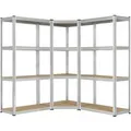 Produktbild: Juskys 3er Regalsystem 1 Corner und 2 Easy Insgesamt 12 Böden mit 960 kg Tragkraft
