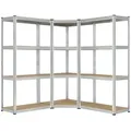 Produktbild: Juskys Regalsystem, Silber, Metall, 155x160x155 cm, Freizeit, Heimwerken, Werkstatt