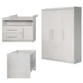 Produktbild: Roba Zimmerset Maren 2 Kombi-Bett 70x140cm Wickelkommode & Schrank 3-türig