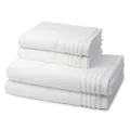 Produktbild: Vossen - 4 teiliges Frottier-Set - Vienna Style Supersoft (2 X Handtuch 2 X Duschtuch im Set) - 620 g/m2 - Baumwolle - Frottee - saugstark - weich und flauschig - Weiß