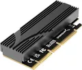 Produktbild: SABRENT M2 NVMe zu PCIe X16 Adapter Gen5 SSD PCIe 5.0 Zusatzkarte Kühlkörper