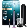 Produktbild: Philips Sonicare DiamondClean Smart 9400 elektrische Zahnbürste, Schallzahnbürste mit App, Drucksensor, Bürstenkopferkennung, 4 Putzmodi und 3 Intensitätsstufen, Grau, Modell HX9917/90