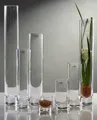 Produktbild: Glasvase Vase Glas Blumenvase Tischvase gerade schlank 24 cm