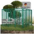 Produktbild: Heimfleiss® Komposter Metall Komposter 450L/750L – verzinkt & pulverbeschichtet, BxTxH: 100x100x75 cm, 750 l, Robuster Gartenkomposter mit Stecksystem für nachhaltige Kompostierung grün 750 l | 100 cm x 75 cm x 100 cm