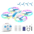 Produktbild: Dacene Mini Drohne für kinder ab 8+ Jahre mit 5 LED Lichteffekte Spielzeug Junge Geschenke Jungen Mädchen RC Flugzeug Drone Einsteiger Höhe halten, 360°Flips, 3 Speed-Modus Indoor Outdoor
