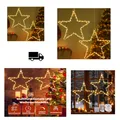 Produktbild: Weihnachtsstern Fensterlichter 40 LED Stern Batteriebetrieben