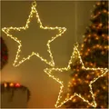 Produktbild: LED Weihnachtsstern Fensterlichter mit 2 Pack 40 warmweiße LED Stern Lichter ...