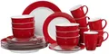 Produktbild: Ritzenhoff & Breker Kombiservice Geschirr-Set, Service Doppio (24-tlg), 6 Personen, Porzellan, in attraktiven Farbvarianten, 24 Teile, für 6 Personen