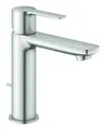 Produktbild: Grohe Lineare Einhand-Waschtischbatterie mit Zugstangen-Ablaufgarnitur S-Size - Supersteel - 32114DC1