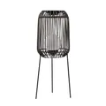 Produktbild: Pauleen 48178 Sunshine Coziness Solar-Stehleuchte für Balkon oder Garten Schwarz Außenbeleuchtung Kunststoff, Rattan, Metall Solar 3000K