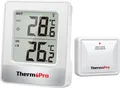 Produktbild: ThermoPro TP200 Raumthermometer Funk Innen Außensensor Temperatur Garten