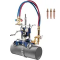 Produktbild: VEVOR Manuelle Rohrschneidemaschine, 5–50,8 mm dicke Rohranfasmaschine mit Kette, 0°-45° einstellbarer Winkel-Gasschneidemaschine mit 3 Spitzen, tragbarer Brenner-Anfas-Gasschneider