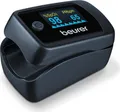 Produktbild: Beurer Pulsoximeter PO 45 45434 | Sauerstoffsättigung SpO2 & Puls messen | Perfusionsindex | Finger-Messung | schwarz