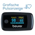 Produktbild: Beurer PO 45 Pulsoximeter SpO2 Puls PI Messung Farbdisplay 1 Stück