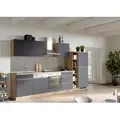 Produktbild: Küchenblock Turin mit Geräten c.a 330 cm Grau/Eiche