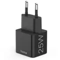 Produktbild: Hama Schnellladegerät, USB-C, PD/Qualcomm®, Mini-Ladegerät, 25 W schwarz