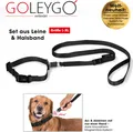Produktbild: GOLEYGO Hundeleine & Halsband mit Magnet-Klick-System Schwarz L-XL