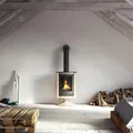 Produktbild: Warmluftofen Masterflamme Piccolo II Cream 7 kW Werkstattofen Kaminofen
