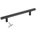 Produktbild: SO-TECH® Möbelgriff Stangengriff G1, schwarz, Lochabstände 96 - 128 mm, Lochabstand 128 mm, inkl. Schrauben schwarz Bohrlochabstand: 128 mm