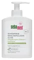 Produktbild: Sebamed seifenfreie Waschemulsion Olive 200 ml mit Spender, Pflegekomplex mit Olivenöl und Panthenol, für sensible, anspruchsvolle Haut, zur Hand-, Gesichts- und Körperreinigung geeignet