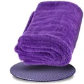Produktbild: Nuke Guys Microfaser Auto Trockentuch - Gamma Dryer S bis XXL Mikrofasertuch (Microfaser, 50x80 cm, 1-tlg., Gamma Dryer XXL - Lila - 50x80cm 1400GSM) lila 50 cm x 80 cm