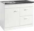 Produktbild: Held Möbel Spülenschrank inkl Spüle Keine BxTxH 100 x 50 x 85 mm weiß matt zerlegt 953.8001