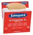 Produktbild: Salvequick Nachfülleinsätze 6 x 15 Pflaster Fingerspitzen extra groß - 6454 (15 Stück)