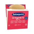 Produktbild: Salvequick® Ersatzfüllung REF 6454, Pflaster, XL, Karton, 6 x 15 Stück, 8,3 x 5,7 cm, braun (90 Stück), Sie erhalten 1 Packung mit 90 Pflastern