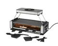Produktbild: Unold Raclette Raclettebundle Smokeless mit Raclettebuch 487859, 8 Raclettepfännchen, 1200 W, mit Abzugshaube wendbare Grillplatte