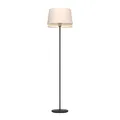 Produktbild: EGLO Stehlampe Tabley, Eck Standleuchte, Stehleuchte aus Metall in Schwarz mit Lampenschirm aus Bambus und Leinen, Lampe Wohnzimmer mit E27 Fassung, 150 cm