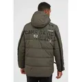 Produktbild: Winterjacke CAMP DAVID, Herren, Gr. S, grün (khaki), Material: 100% Polyester, Futter: 100% Polyester, Füllung: 100% Polyester, bedruckt, bestickt, regular fit lang, eingesetzt Rippbündchen, Jacken Winterjacke, mit Innentaschen