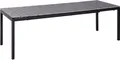 Produktbild: BELIANI Gartentisch Grau Kunstholz und Aluminium Ausziehbar für 8 Personen 198/248x90 cm Rechteckig Modern Outdoor Terrasse Garten Möbel