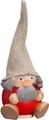 Produktbild: Seiffener Volkskunst Räuchermännchen Kugelräucherfigur Waldzwerg himbeerrot, (1 St), Handarbeit aus dem Erzgebirge