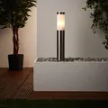 Produktbild: BRILLIANT zeitlose Außensockelleuchte CHORUS | IP44 Wegeleuchte aus Edelstahl | Höhe 51 cm | 1x E27 Fassung max. 40W | Edelstahl/Kunststoff - Weiß