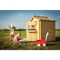 Produktbild: Kinderspielhaus Aus Holz - Spielhaus Im Freien Für Kinder - B112xl146xh152 Cm/1,1m2 Gartenspielhaus - Garten-sommerhaus Für Kinder M550-1 - Timbela
