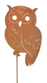 Produktbild: Vosteen Gartenstecker Eule 119cm Metall Rost Gartendeko Edelrost