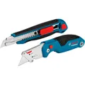 Produktbild: Bosch Professional Cuttermesser-Set Professional, 2-teilig, Teppichmesser, blau