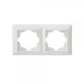 Produktbild: Visage 2-fach Rahmen für 2 Steckdosen Schalter Dimmer Weiss 1281100000141