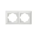 Produktbild: Visage 2-fach Rahmen für 2 Steckdosen Schalter Dimmer