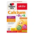 Produktbild: Doppelherz Calcium + D3 + K Tabletten, 120 St PZN 18114684 ✅