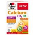 Produktbild: DOPPELHERZ Calcium+D3+K Tabletten 120 ST PZN 18114684 Verfall 10.2026