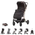 Produktbild: Chipolino Kinderwagen, Buggy Combo 22 kg Fußabdeckung Moskitonetz Räder gefedert, Farben:beige