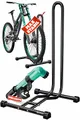 Produktbild: KESSER® Fahrradständer Boden einzeln für Mountainbike, E-Bike, Citybike, Rennrad, MTB | Fahrrad Montageständer | Freistehender Fahrradhalter Ständer Eisen | Reifenbreite bis 65mm | Inkl. Luftpumpe