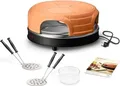 Produktbild: Emerio Pizzarette - 1 Pizza/Pizzen - Schwarz - Braun - 1100 W - 220 - 240 V - 50 / 60 Hz - CE