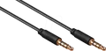Produktbild: GOOBAY 63828 - 3,5 mm Klinke-Kabel, 4-pol, schwarz, 1,50 m