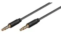 Produktbild: Kabel łączący audio AUX, 3,5 mm stereo 4-pinowy, cienki, CU - Długość kabla 1.5