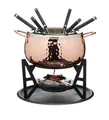 Produktbild: Fondue Set Edelstahl Keramikschale Metallständer Brenner für Schokolade und Käse