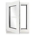 Produktbild: Kellerfenster Kunststoff weiß Dreh-Kipp 50x80 cm(BxH) DIN Links 2 -fach Glas