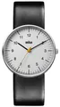 Produktbild: Braun Unisex Schwarze Lederuhr Minimalistisch BN0021BKG Uhr
