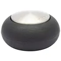 Produktbild: WAGNER Design-Boden-Türstopper SCREW OR GLUE/Schrauben oder Kleben - Durchmesser Ø 55 x 30 mm, Metall gebürstet, Edelstahloptik, thermoplastischer Kautschuk, Designpreis - 15517611
